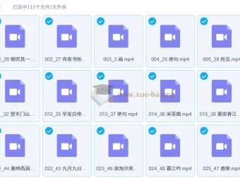 白马老师115节诗词课