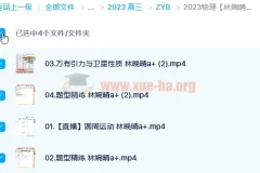2023高考物理林婉晴A+全年班一轮复习课程