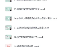 实体店抖音获客实战课：拍出能卖货的短视频
