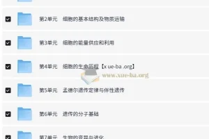 2026高考生物优化设计一轮复习资料