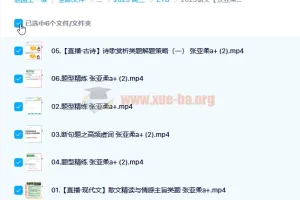 2023高考语文张亚柔a+一轮复习课程（含暑假班、秋季班）