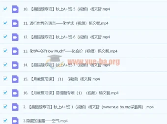 2024初三中考化学杨雯智A+暑假班