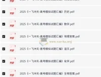 《一飞冲天：2025版高考全九科模拟试题汇编》