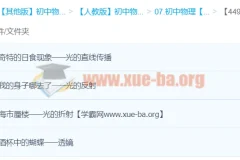 初中物理应用物理竞赛课堂：光现象