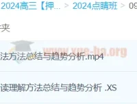 王煜嘉2024高三高考英语点睛班