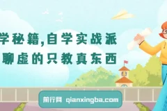 自学秘籍实战派课程：不聊虚的，只教真东西
