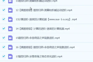 杨萌初二物理2024秋季班课程（上+下）