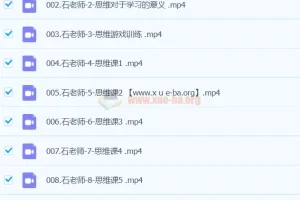 石明鑫老师天才养成学习方法课程