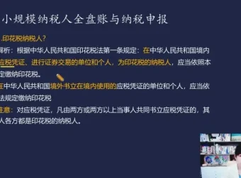 小规模纳税人全盘账务与纳税申报实操指南