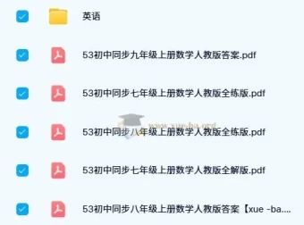 2024版53初中同步学习资料