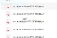 《活页计算》小学数学1 – 6年级全套（涵盖北师大、人教、苏教版）