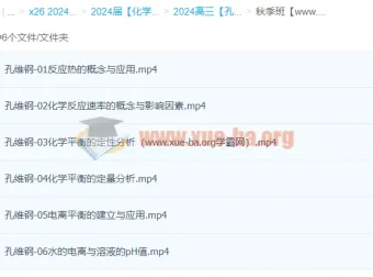 高三高考化学秋季班：孔维刚带你冲刺高考