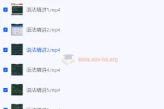 2024考研英语颉斌斌语法精讲课程