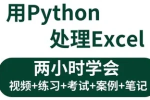 《3小时学会用Python处理Excel及自动化办公小案例课程》