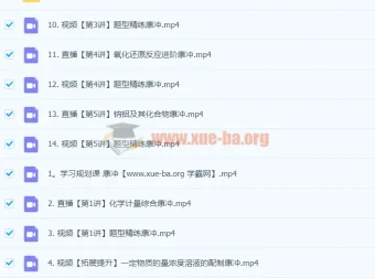 2024高三高考化学康冲一轮暑假课程