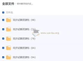 人教版初中数学同步试题资源包