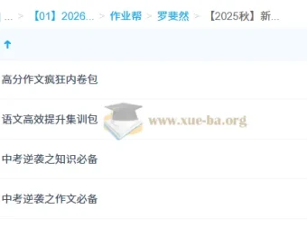 罗斐然新高一语文目标清北班
