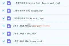 一年级新概念英语预备一级课程（春下） – 张译