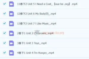 一年级新概念英语预备一级课程（春下） – 张译