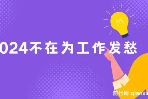 2024稳定高收入工作项目课程，助你快速上岸