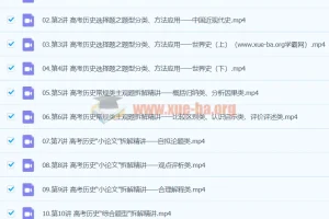 2024高三高考历史褚润寒假班课程