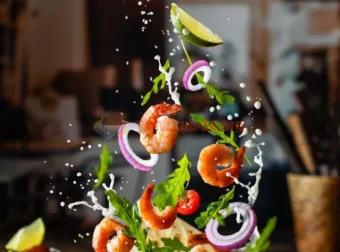 摄影师Daria Kalugina悬浮美食摄影布光造型12种教程