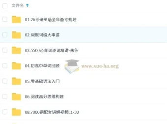 2026考研英语朱伟小白入门阶段课程