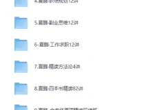 夏鹏职场与人生管理规划及精读课程52套全集