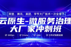 云原生微服务治理大厂冲刺班56期 – 带源码课件