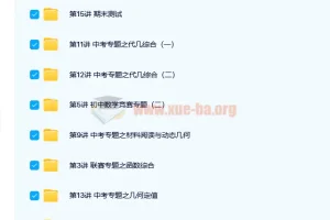 路亨初二数学创新竞赛春季班15讲课程（含讲义）