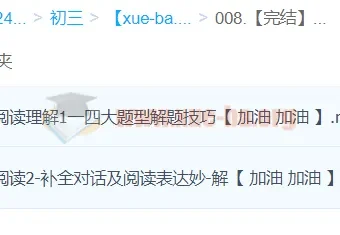 2024中考：中考英语阅读理解一本通