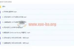 初中物理初三秋季班课程（曹文亮）
