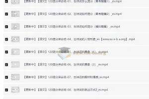 幻幻课堂高考语文总复习系统班视频课程（冲击120+）