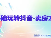 0基础玩转抖音卖房2.0课程