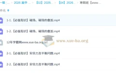 林婉晴高中高二物理寒假班