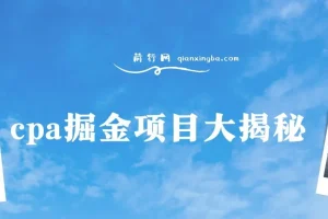 CPA掘金项目大揭秘：号称当天收益200+，不见收益包赔双倍