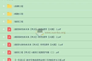 高中生物选择性必修三课程