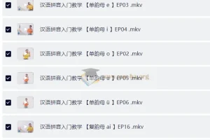 汉语拼音入门教学课程