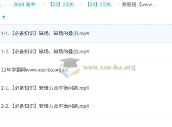 林婉晴高中高二物理寒假班
