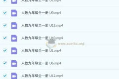 初中英语九年级全册单词领读视频