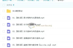 李伟高中化学2026届2024 – 2025高二化学春季班课程