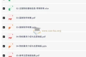 2025高考志愿填报实用资料