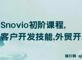 Snovio初阶课程：掌握客户开发技能与外贸开发信撰写