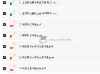 2025高考志愿填报实用资料