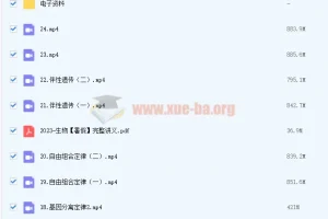 2023高考生物万猛生物暑假班及秋季班课程