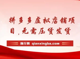 拼多多虚拟店铺项目：0基础小白半月日入200+，免压货发货