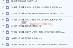 2024高三高考英语寒假A班课程（林懿琼主讲）