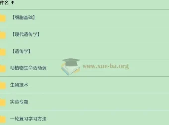 一生儿高考生物一轮复习课程