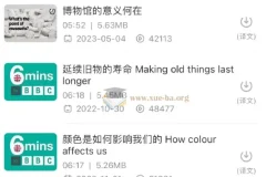 2024年BBC 6 Minute English 6分钟英语听力资源