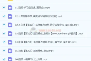 2024高三高考物理蔺天威S春季班